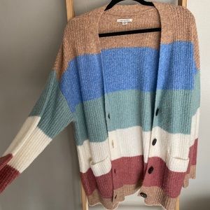 AE Button Up Long Cardigan